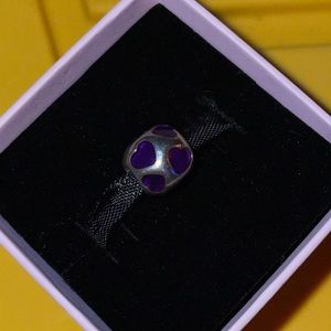 Purple Heart Pandora charm